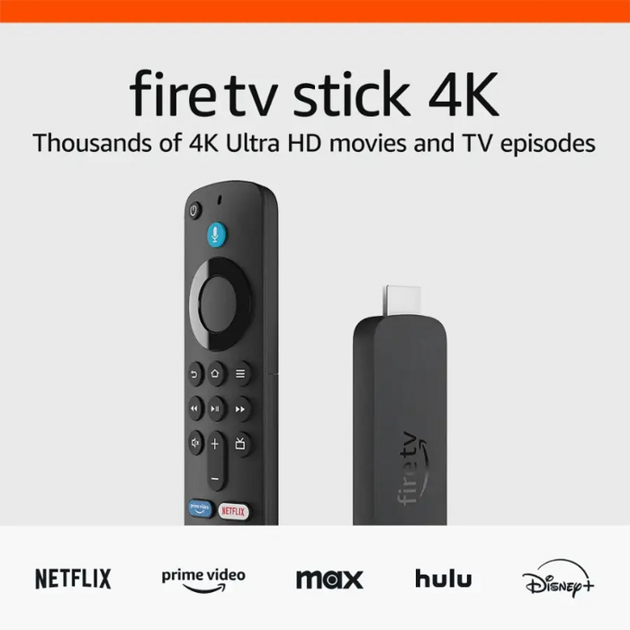Amazon Fire TV 4K Stick – Fast Streaming, Live TV - Black