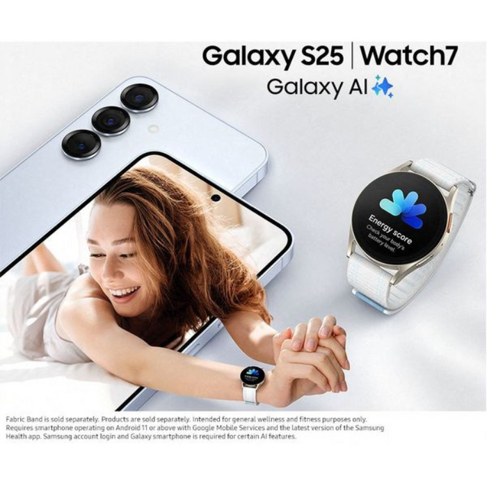 Samsung Galaxy S25 Smartphone 12GB RAM 128GB Storage 6.2 Inch Dynamic AMOLED Display 50MP Camera 4000mAh Battery Silver Shadow