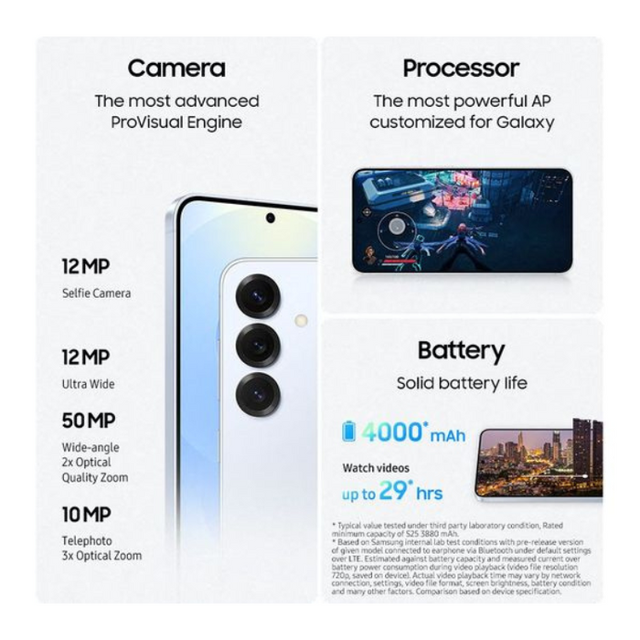 Samsung Galaxy S25 Smartphone 12GB RAM 128GB Storage 6.2 Inch Dynamic AMOLED Display 50MP Camera 4000mAh Battery Silver Shadow