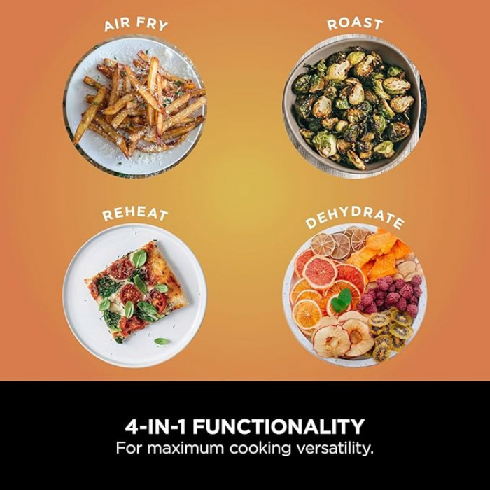 Ninja Air Fryer PRO AF140UK – 4.7L Single Drawer, Digital Controls, 4 Cooking Functions, Black