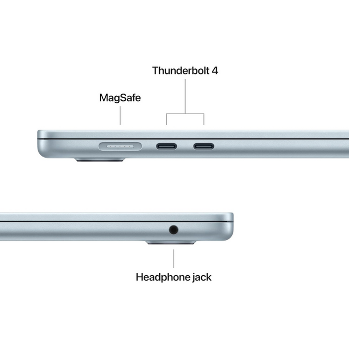 Apple 2025 MacBook Air 15-inch Laptop with M4 Chip, 15.3-inch Liquid Retina Display, 16GB Unified Memory, 512GB SSD Storage, Touch ID – Sky Blue