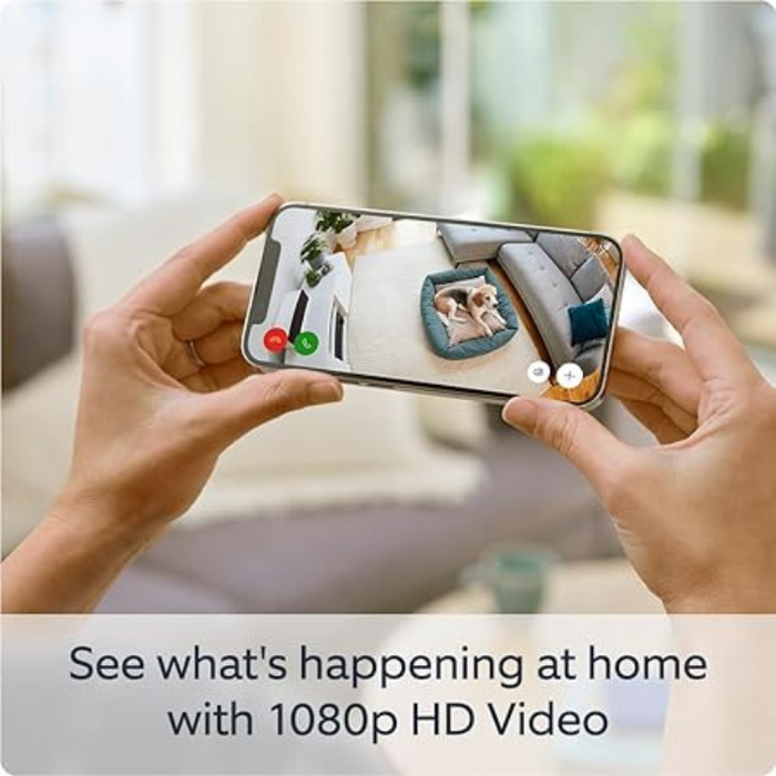 RING Indoor Camera (2nd Gen) Full HD 1080p WiFi Security Camera - White