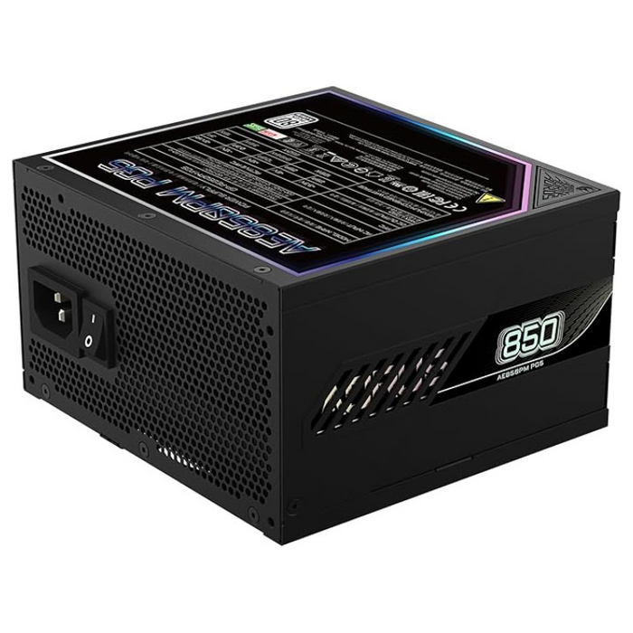Gigabyte AORUS Elite P850W 850W 80 Plus Platinum Fully Modular ATX Power Supply PSU - Black