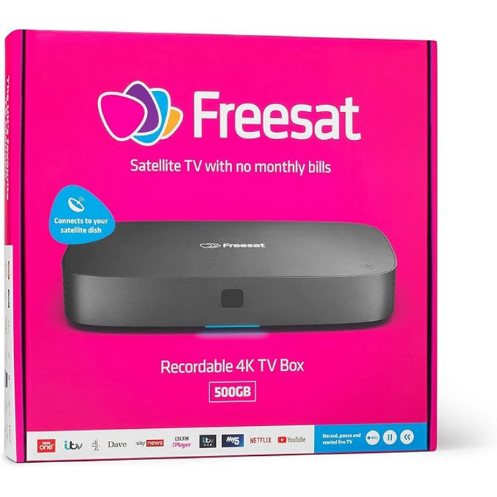 FREESAT UHD-4X Smart 4K Ultra HD Digital TV Recorder – 500 GB / 1 TB / 2 TB Storage Options