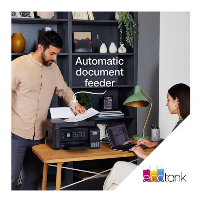 EPSON EcoTank ET-3850 All-in-One Wireless Inkjet Printer - Black