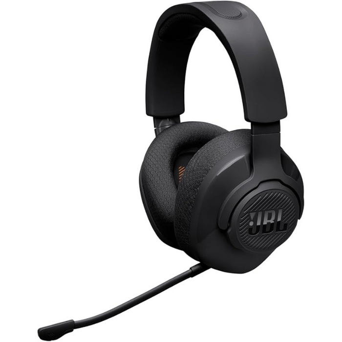 JBL Quantum 360 Wireless Over-Ear Gaming Headset with 2.4GHz and Bluetooth Dual Wireless Connection, 22 Hours Battery Life, Multi-Platform Compatibility, Detachable Microphone with Mute Option, Black