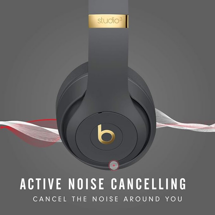 Beats Studio3 Wireless Noise Cancelling Over-Ear Headphones Apple W1 Headphone Chip, Class 1 Bluetooth