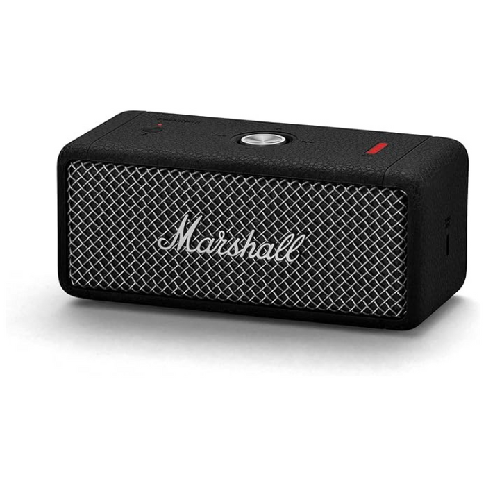 Marshall Emberton II Portable Bluetooth Speaker – Wireless, IP67 Dust & Water Resistant, 30+ Hours Playtime, Quick Charge, Black & Steel