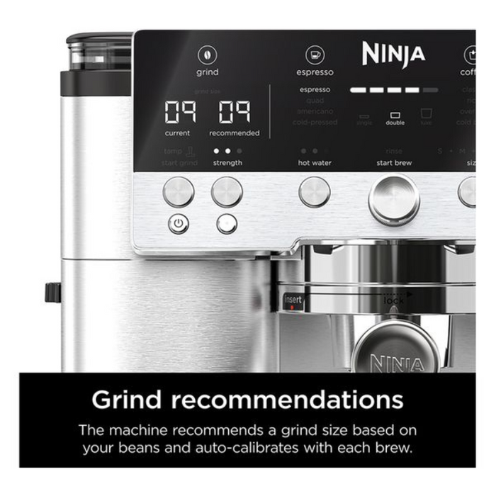 NINJA Luxe Cafe Premier Series ES601UK Bean to Cup Coffee Machine - Silver & Black