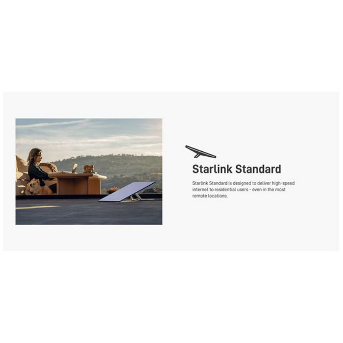 STARLINK Standard Satellite Antenna & WiFi Router Kit (New Gen) - Tri-band