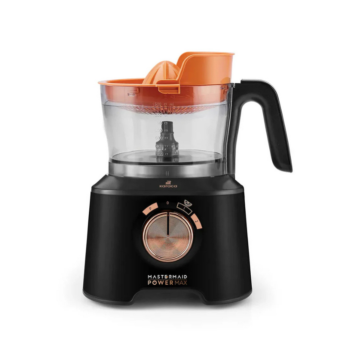 Karaca Mastermaid Power Max 11-in-1 Food Processor – Matte Black Copper, 2500 W