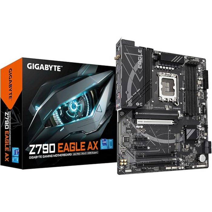 Gigabyte Z790 EAGLE AX ATX Motherboard – LGA 1700, DDR5 7600MHz, Wi-Fi 6E, 2.5GbE LAN