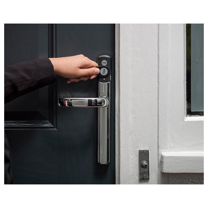 Yale Conexis L2 Smart Door Lock Keyless Entry, Remote Access via App, Works with Alexa & Google Assistant – Black
