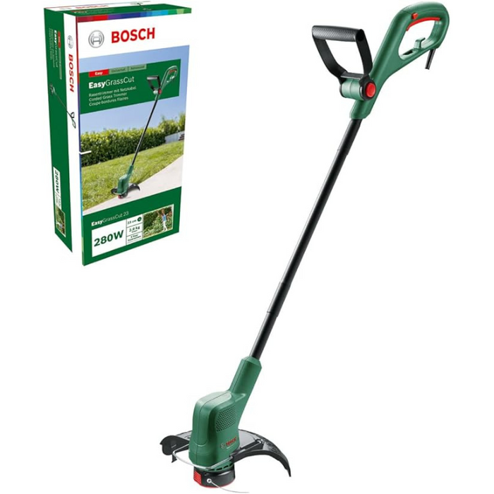 Bosch EasyGrassCut 23 Electric Grass Trimmer – 280W, 23 cm Cutting Diameter, Lightweight Corded Design