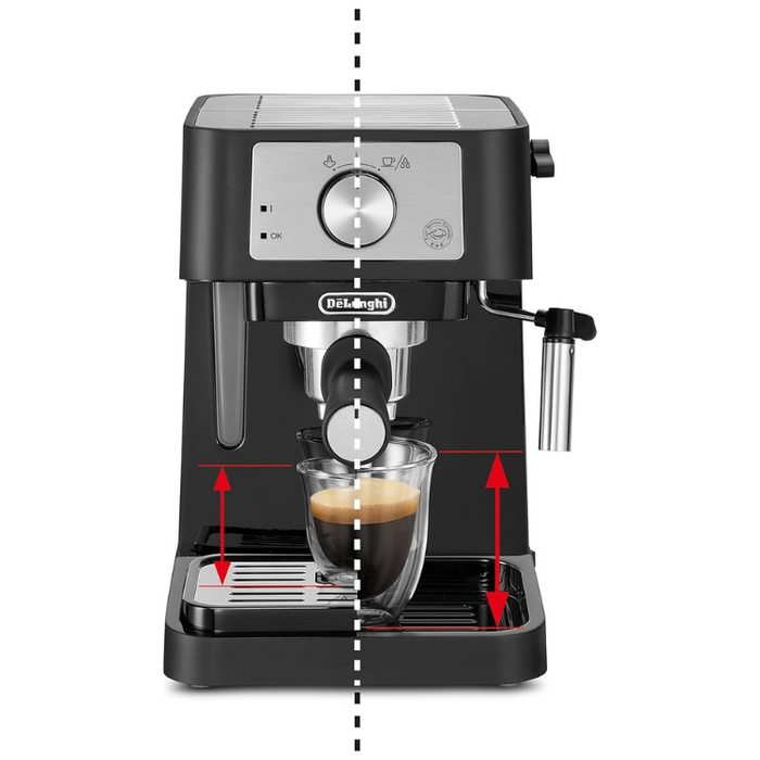 De'Longhi Stilosa EC260BK Traditional Pump Espresso Coffee Machine with Milk Frother Black