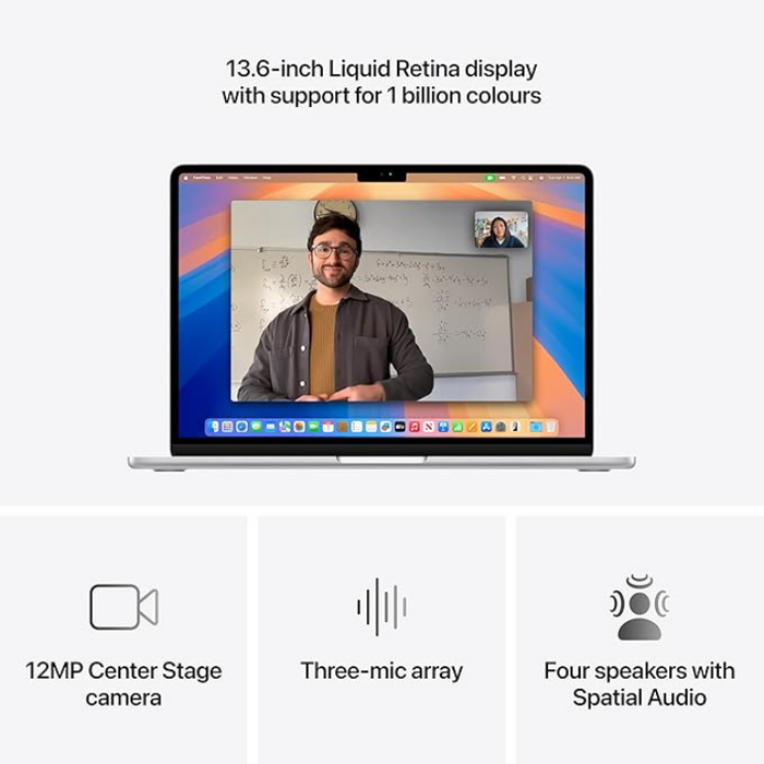 Apple 2025 MacBook Air 13-inch Laptop with M4 chip Built for Apple Intelligence 16GB, 256GB - Silver