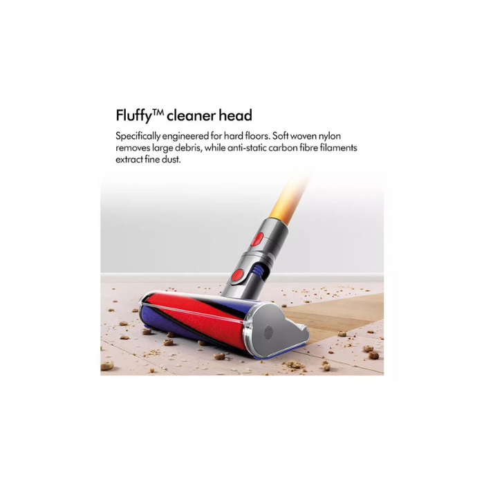 Dyson V8 Absolute Pet Cordless Vacuum Cleaner - Silver Yellow
