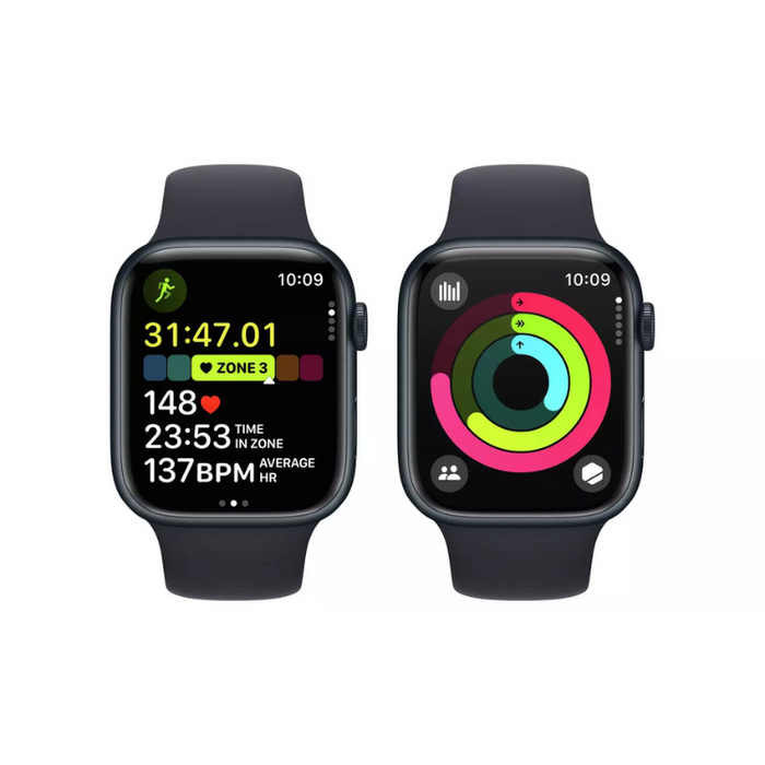 Apple Watch Series 9 45mm Alu Case Midnight Sport Band M/L