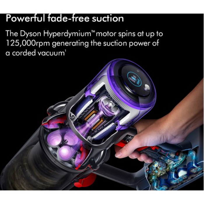 Dyson V11 Advance Cordless Stick Vacuum Cleaner - Nickel and Purple