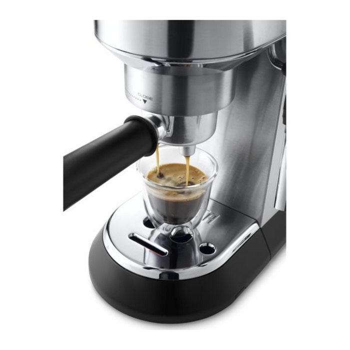 De'Longhi Dedica Style Traditional Pump Espresso Machine Coffee and Cappuccino MakerEC685M - Silver