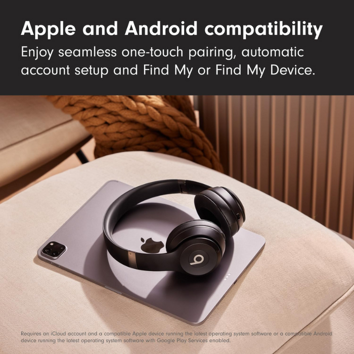 Beats Solo 4 Wireless Bluetooth On-Ear Headphones, Apple & Android Compatible, Matte Black, Pink, Slate Blue