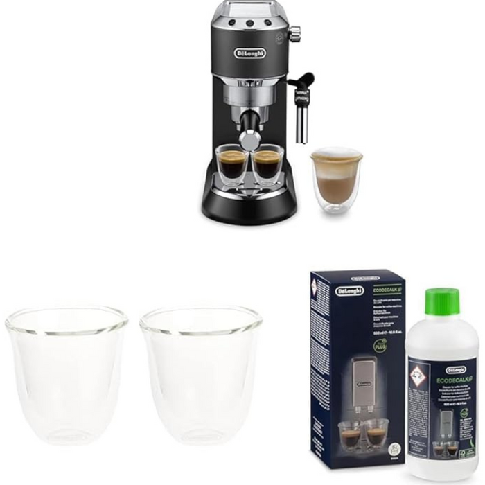 De'Longhi Dedica Style EC685BK Traditional Pump Espresso and Cappuccino Machine Black
