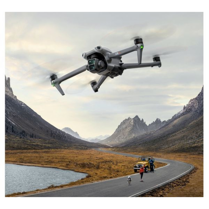 DJI Air 3 Drone Fly More Combo with RC 2 Remote Controller 4K Dual-Camera, 46 Min Flight Time, Omnidirectional Obstacle Sensing – Grey