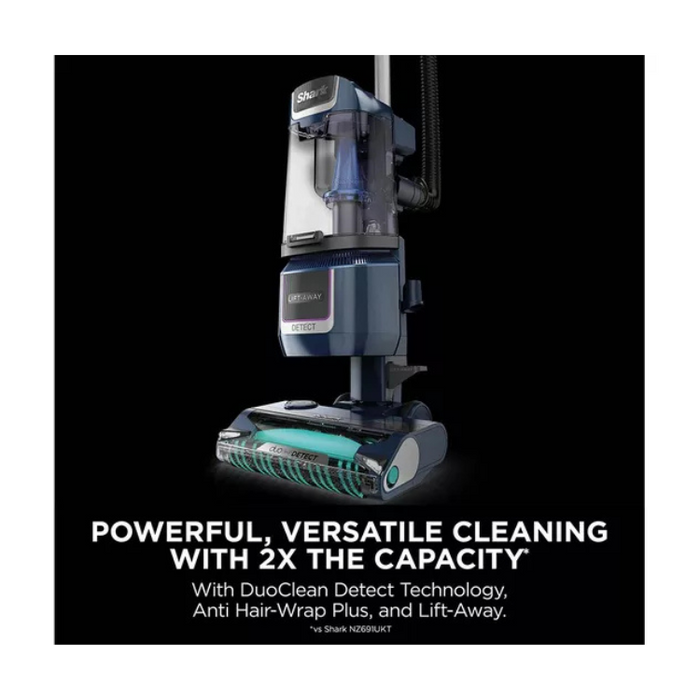 SHARK Detect Lift-Away XL Anti Hair Wrap Plus LA790UKT Upright Bagless Vacuum Cleaner - Deep Navy & Silver
