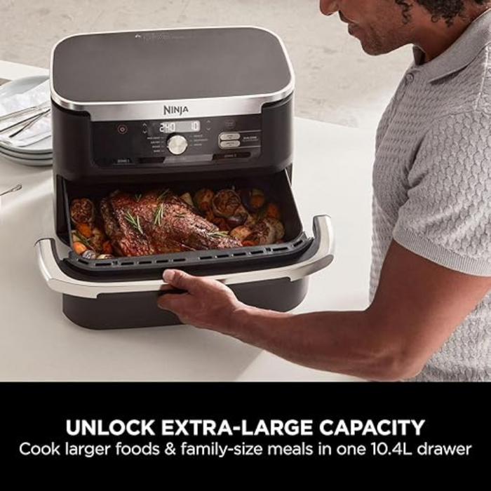 Ninja Foodi FlexDrawer Air Fryer, Dual Zone with Removable Divider - AF500UK