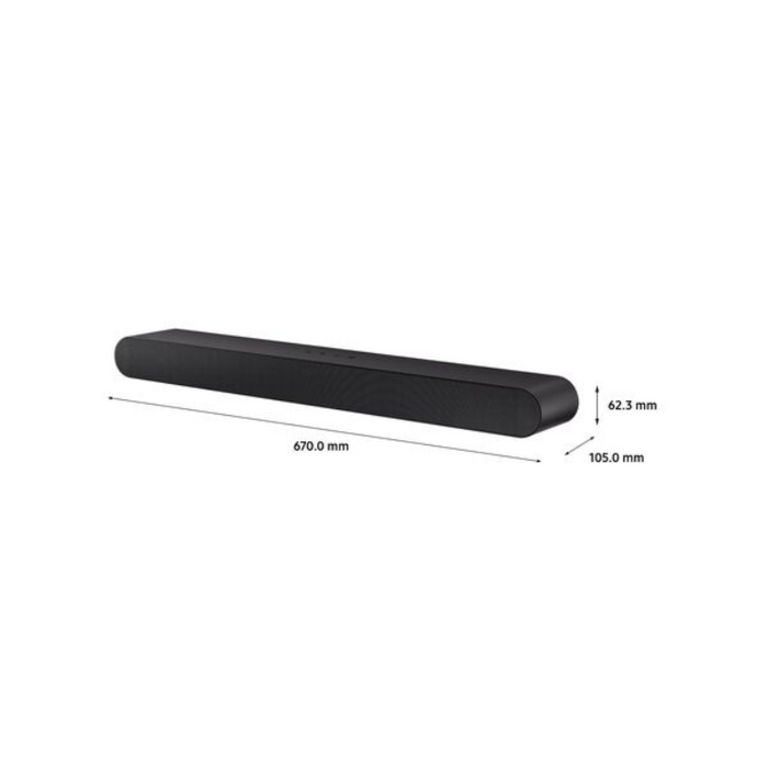 Samsung HW-S50B/XU 3.0 All-in-One Soundbar with Q-Symphony, DTS Virtual X, Bluetooth and HDMI – Dark Grey