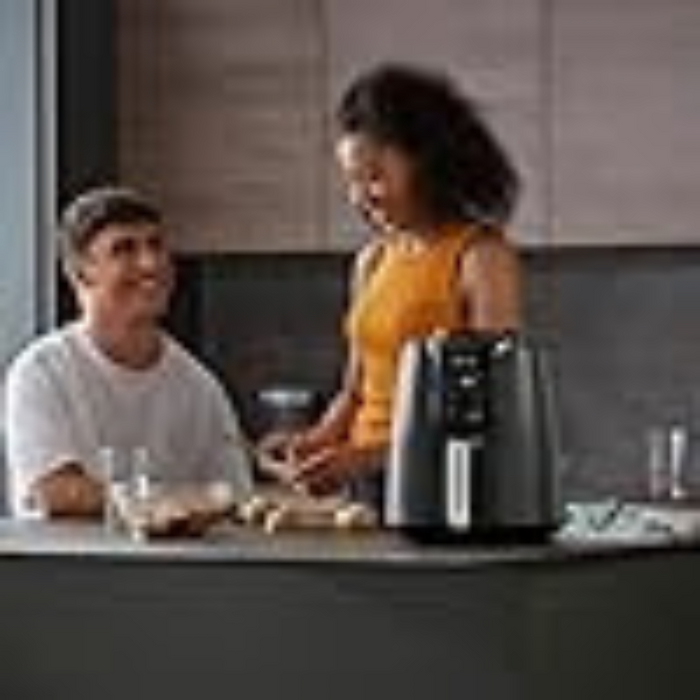Ninja AF100UK 3.8L Air Fryer – 4-in-1 (Air Fry, Roast, Reheat, Dehydrate), Energy-Saving, Dishwasher-Safe Basket – Grey & Black