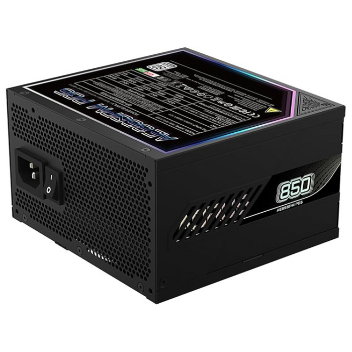 Gigabyte AORUS Elite P850W 850W 80 Plus Platinum Fully Modular ATX Power Supply PSU - Black