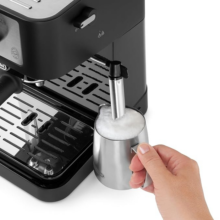 De'Longhi Stilosa EC260BK Traditional Pump Espresso Coffee Machine with Milk Frother Black