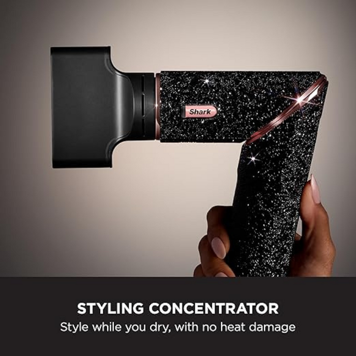 Shark FlexStyle Sparkle Diamond Limited Edition 5-in-1 Air Styler & Hair Dryer - Black HD440JBUK