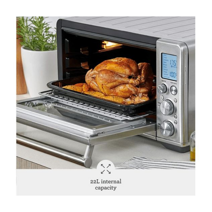Sage Smart Oven Air Fryer SOV860BSS – 22L Mini Oven with 10 Cooking Functions, 2400W – Stainless Steel