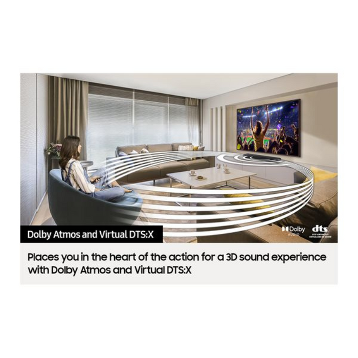 Samsung HW-S50B/XU 3.0 All-in-One Soundbar with Q-Symphony, DTS Virtual X, Bluetooth and HDMI – Dark Grey