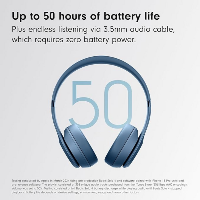 Beats Solo 4 Wireless Bluetooth On-Ear Headphones, Apple & Android Compatible, Matte Black, Pink, Slate Blue