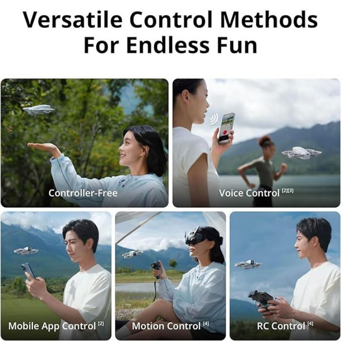 DJI Neo Mini Drone 4K UHD Self-Flying Drone with Subject Tracking, QuickShots & Palm Takeoff Controller-Free Compact Aerial Camera