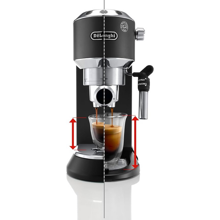 De'Longhi Dedica Style EC685BK Traditional Pump Espresso and Cappuccino Machine Black