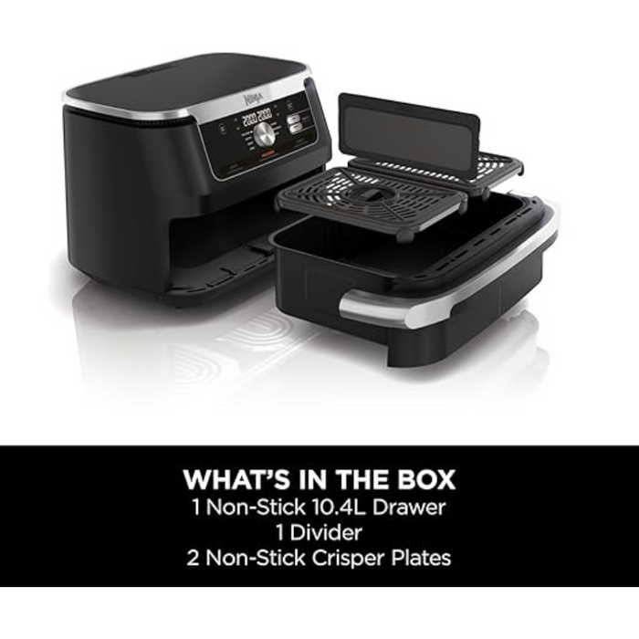 Ninja Foodi FlexDrawer Air Fryer, Dual Zone with Removable Divider - AF500UK