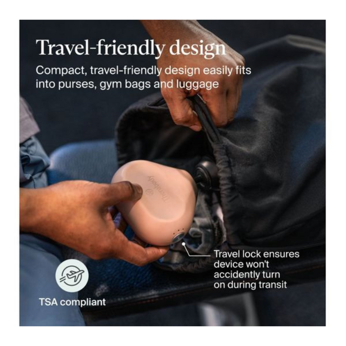 THERABODY Theragun Mini 3.0 Handheld Smart Body Massager - Desert Rose