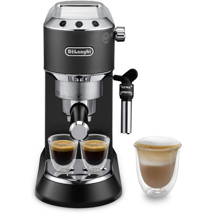De'Longhi Dedica Style EC685BK Traditional Pump Espresso and Cappuccino Machine Black