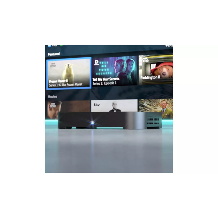 Manhattan T4-R 2TB Freeview Play 4K TV Recorder Pause, Rewind & Record Live TV with On-Demand Apps