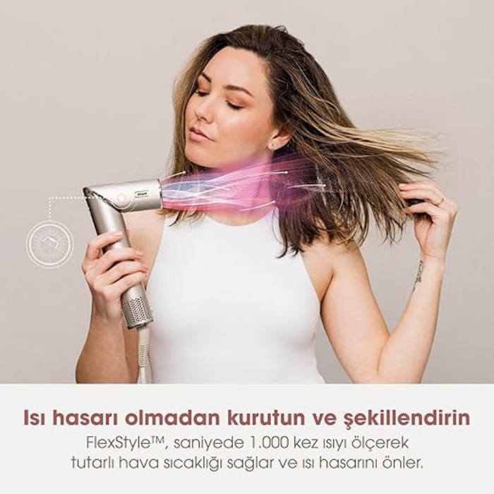 Shark FlexStyle 5-in-1 Air Styler and Hair Dryer Storage Case Gift for Men/Women Champagne - HD440SLEU
