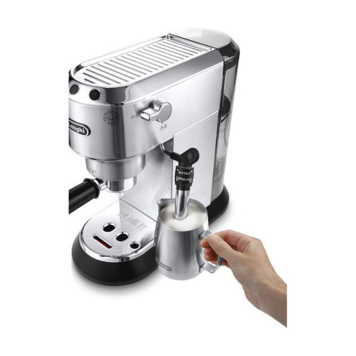 De'Longhi Dedica Style Traditional Pump Espresso Machine Coffee and Cappuccino MakerEC685M - Silver