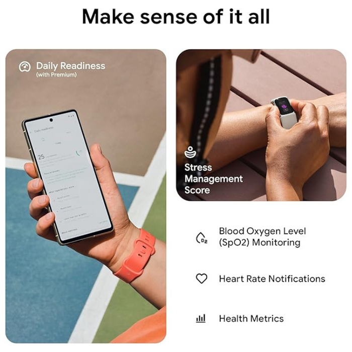 Google Fitbit Charge 6 Activity Tracker 7-Day Battery, Built-in GPS, Google Wallet & Maps - Obsidian