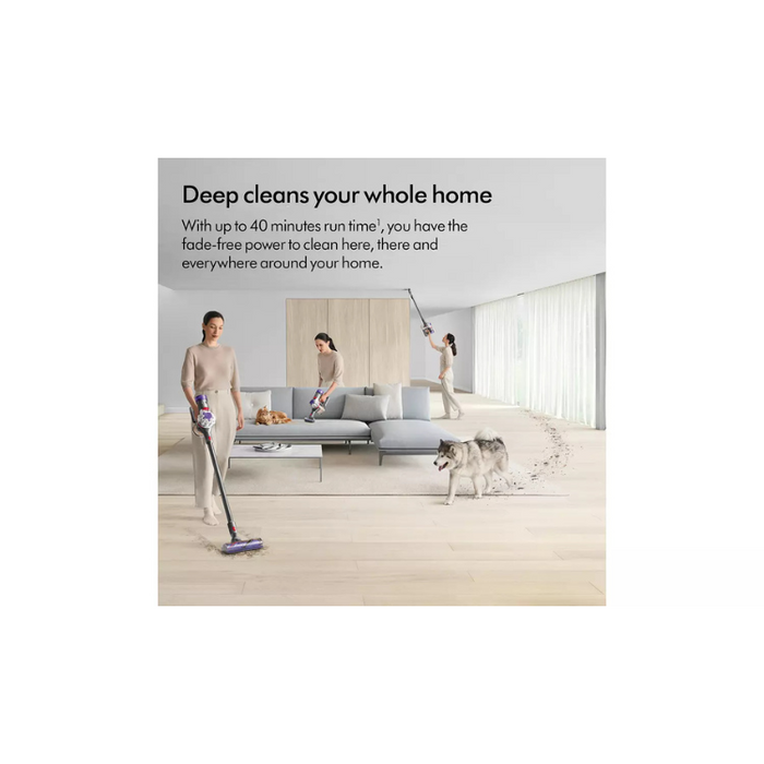 Dyson V8 Absolute Pet Cordless Vacuum Cleaner - Silver Yellow