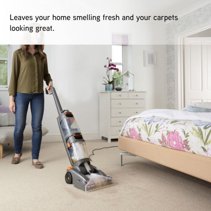 Vax Dual Power Carpet Cleaner & Washer W86-DP-B – 800W, 2.7L Clean Tank, Dual Rotating Brushbars, Lightweight 5.8kg, Orange