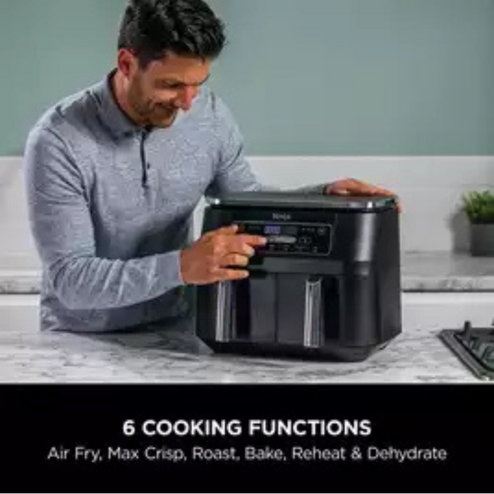Ninja 7.6L Foodi Dual Zone Air Fryer and Dehydrator - AF300UK