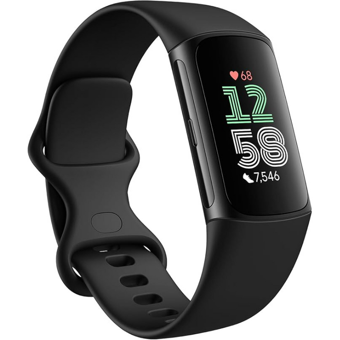 Google Fitbit Charge 6 Activity Tracker 7-Day Battery, Built-in GPS, Google Wallet & Maps - Obsidian